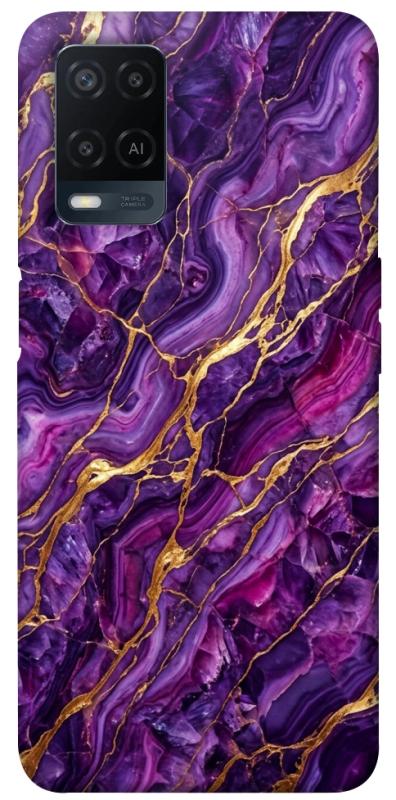 Чохол itsPrint Purple gold для Oppo A16s / A16, мармур, купити оптом з доставкою