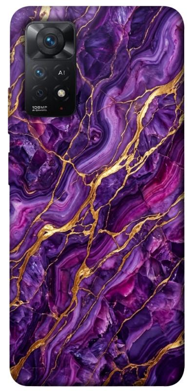 Чохол itsPrint Purple gold для Xiaomi Redmi Note 11 Pro 4G/5G, мармур, купити оптом з доставкою