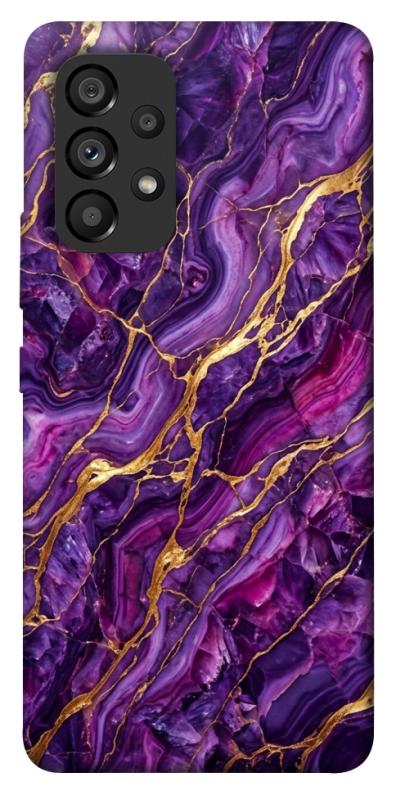 Чохол itsPrint Purple gold для Samsung Galaxy A53 5G, мармур, купити оптом з доставкою