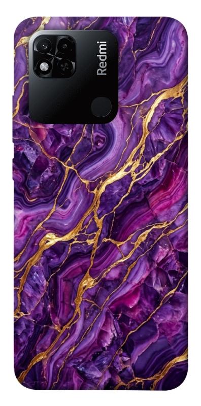 Чохол itsPrint Purple gold для Xiaomi Redmi 10A, мармур, купити оптом з доставкою