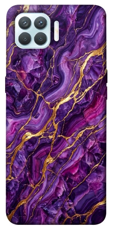 Чехол itsPrint Purple gold для Oppo F17 Pro, мрамор, купить оптом с доставкой