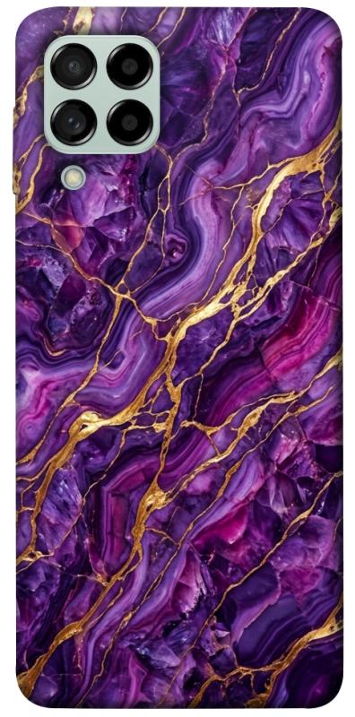 Чехол itsPrint Purple gold для Samsung Galaxy M53 5G, мрамор, купить оптом с доставкой