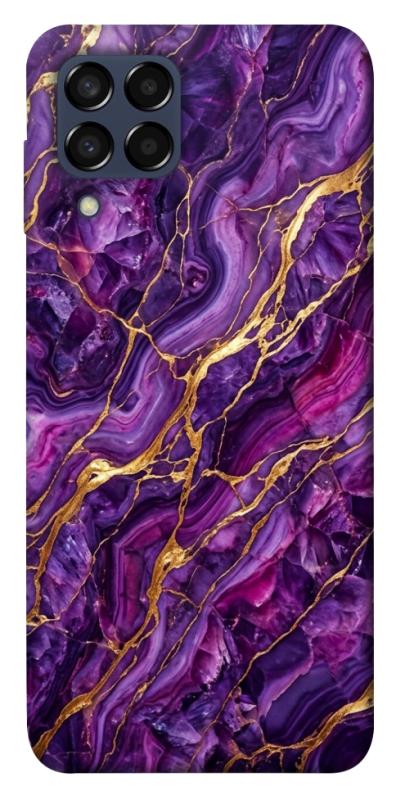 Чохол itsPrint Purple gold для Samsung Galaxy M33 5G, мармур, купити оптом з доставкою