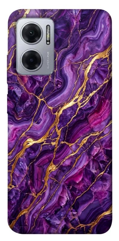 Чохол itsPrint Purple gold для Xiaomi Redmi Note 11E, мармур, купити оптом з доставкою