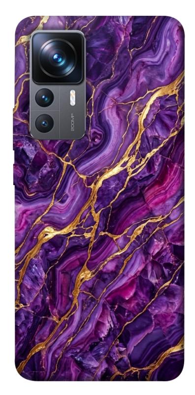 Чохол itsPrint Purple gold для Xiaomi 12T / 12T Pro, мармур, купити оптом з доставкою