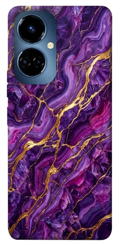 Чехол itsPrint Purple gold для TECNO Camon 19 (CI6n) / 19 Pro (CI8n), мрамор, купить оптом с доставкой