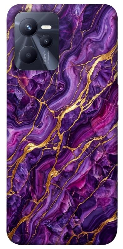 Чохол itsPrint Purple gold для Realme C35, мармур, купити оптом з доставкою