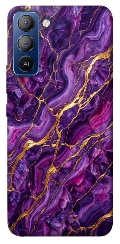 Чохол itsPrint Purple gold для TECNO Pop 5 LTE, мармур, купити оптом з доставкою