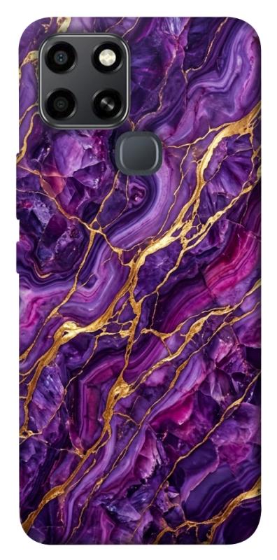 Чохол itsPrint Purple gold для Infinix Smart 6, мармур, купити оптом з доставкою