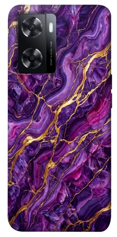 Чохол itsPrint Purple gold для Oppo A57s, мармур, купити оптом з доставкою