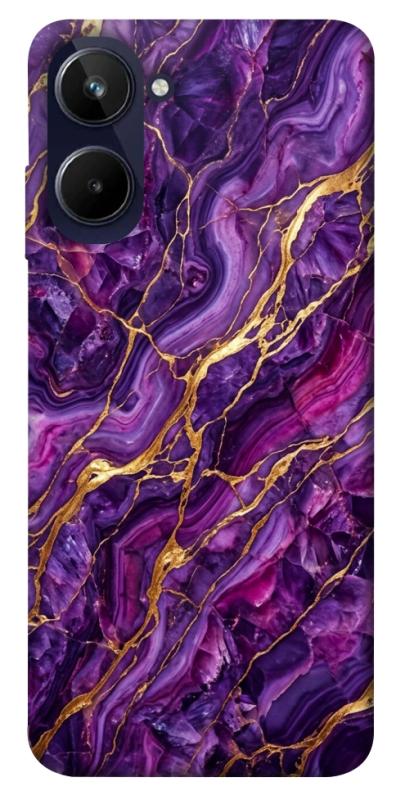 Чохол itsPrint Purple gold для Realme 10 4G, мармур, купити оптом з доставкою