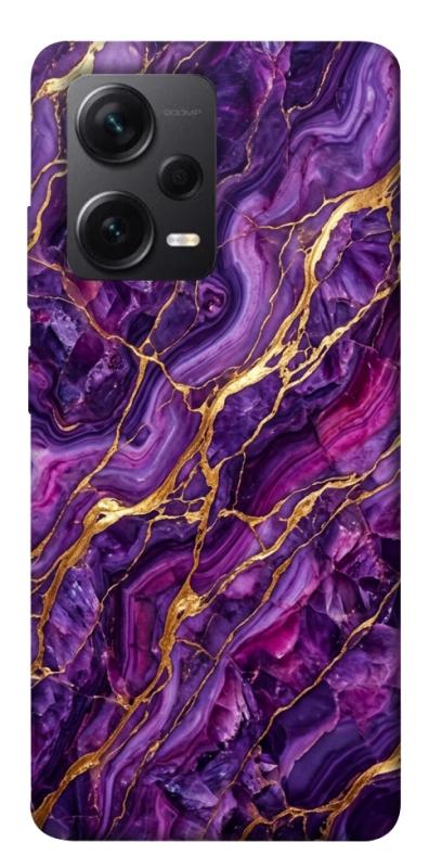 Чохол itsPrint Purple gold для Xiaomi Redmi Note 12 Pro+ 5G, мармур, купити оптом з доставкою
