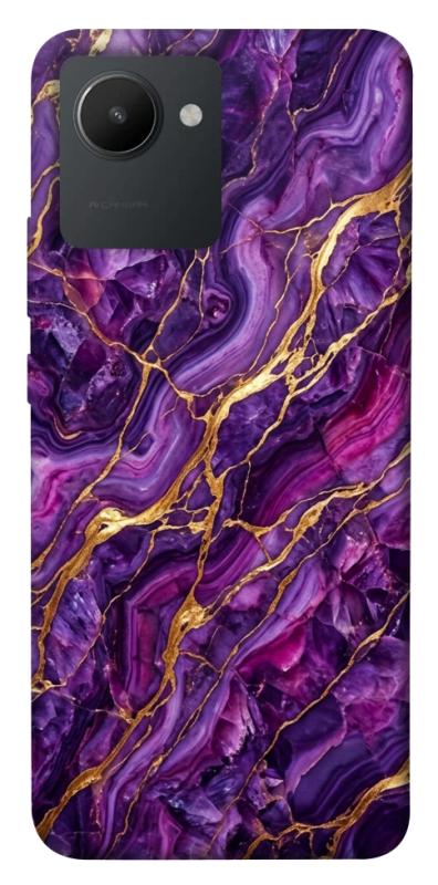 Чохол itsPrint Purple gold для Realme C30s, мармур, купити оптом з доставкою