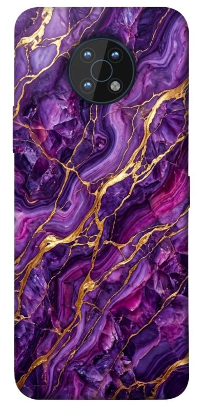 Чохол itsPrint Purple gold для Nokia G50, мармур, купити оптом з доставкою