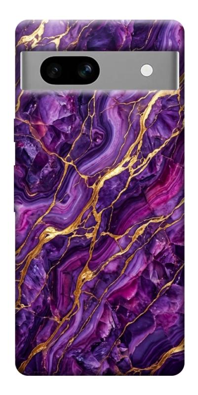 Чохол itsPrint Purple gold для Google Pixel 7a, мармур, купити оптом з доставкою