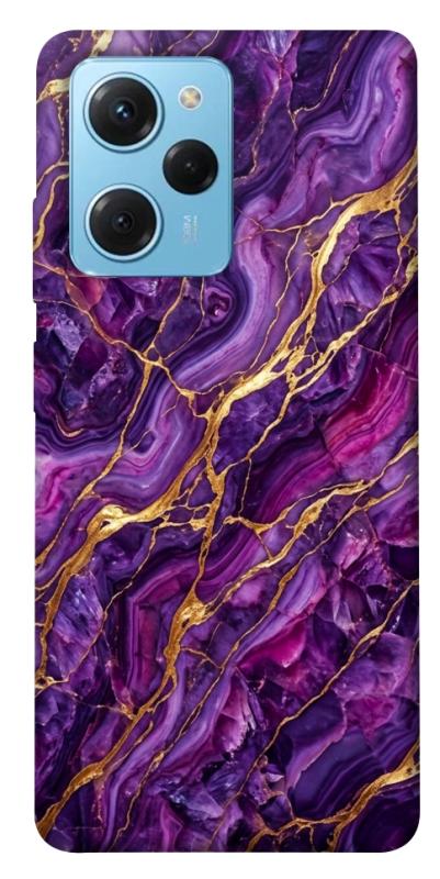 Чохол itsPrint Purple gold для Xiaomi Poco X5 Pro 5G, мармур, купити оптом з доставкою