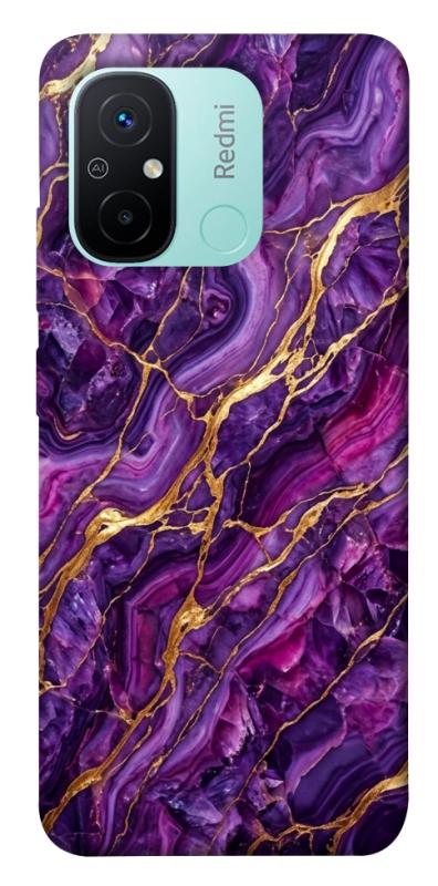 Чохол itsPrint Purple gold для Xiaomi Redmi 12C, мармур, купити оптом з доставкою