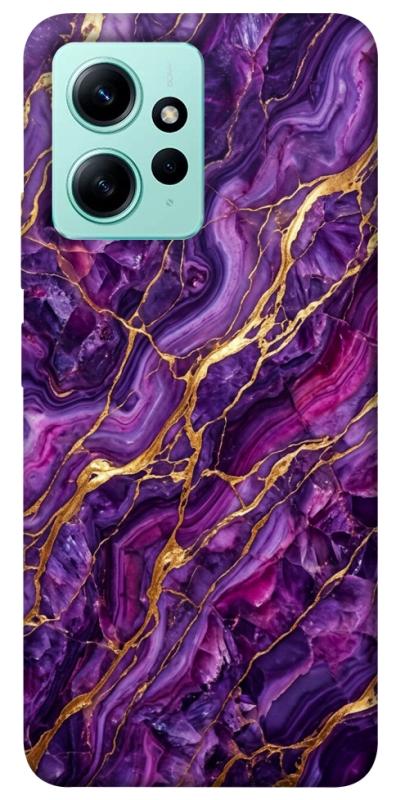 Чохол itsPrint Purple gold для Xiaomi Redmi Note 12 4G, мармур, купити оптом з доставкою