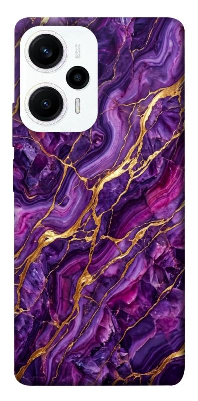 Чохол itsPrint Purple gold для Xiaomi Poco F5 / Note 12 Turbo, мармур, купити оптом з доставкою
