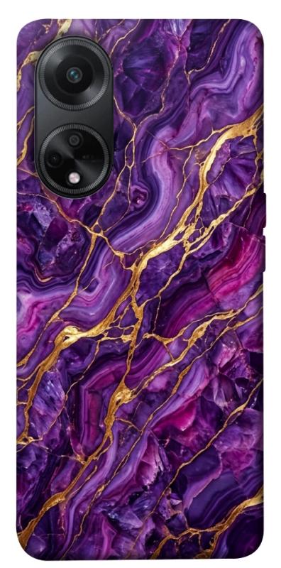 Чохол itsPrint Purple gold для Oppo A98, мармур, купити оптом з доставкою