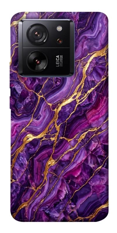 Чохол itsPrint Purple gold для Xiaomi 13T, мармур, купити оптом з доставкою