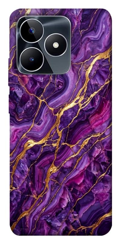 Чехол itsPrint Purple gold для Realme C53, мрамор, купить оптом с доставкой