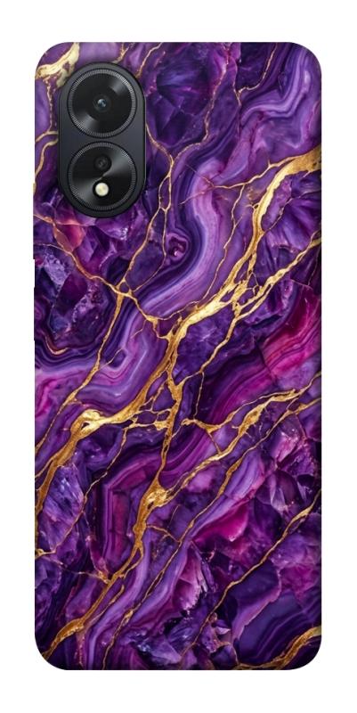 Чехол itsPrint Purple gold для Oppo A38, мрамор, купить оптом с доставкой