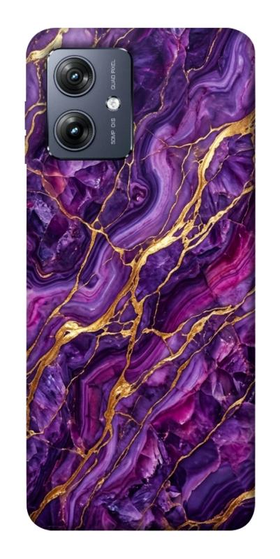 Чехол itsPrint Purple gold для Motorola Moto G54, мрамор, купить оптом с доставкой