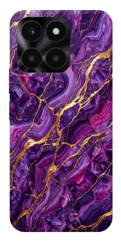 Чехол itsPrint Purple gold для Huawei Honor X6a, мрамор, купить оптом с доставкой