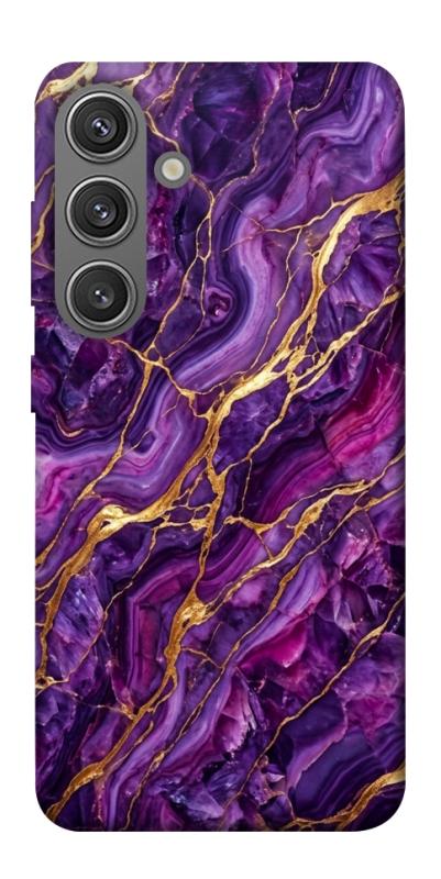 Чохол itsPrint Purple gold для Samsung Galaxy S24+, мармур, купити оптом з доставкою