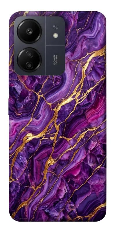Чохол itsPrint Purple gold для Xiaomi Redmi 13C, мармур, купити оптом з доставкою