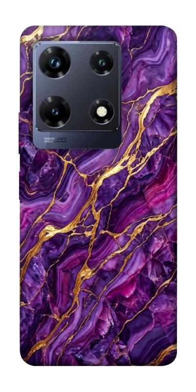 Чехол itsPrint Purple gold для Infinix Note 30 Pro, мрамор, купить оптом с доставкой