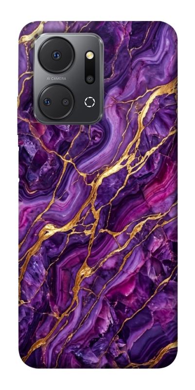 Чохол itsPrint Purple gold для Huawei Honor X7a, мармур, купити оптом з доставкою