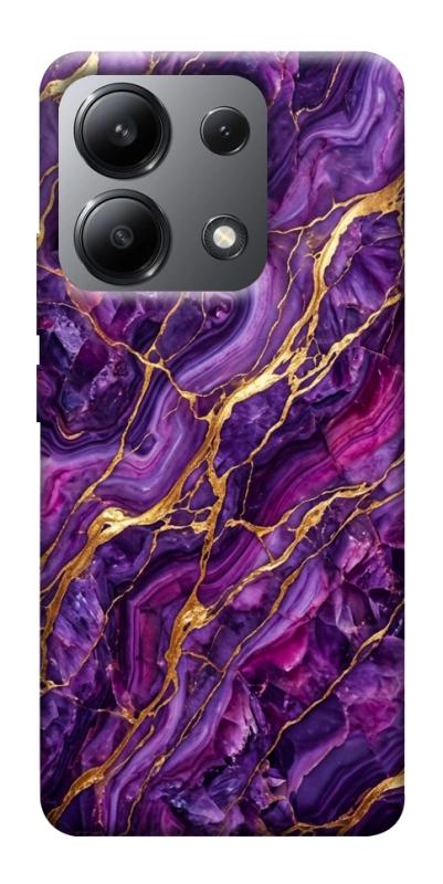 Чехол itsPrint Purple gold для Xiaomi Redmi Note 13 4G, мрамор, купить оптом с доставкой