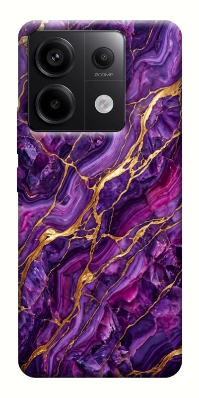 Чехол itsPrint Purple gold для Xiaomi Redmi Note 13 Pro 4G, мрамор, купить оптом с доставкой