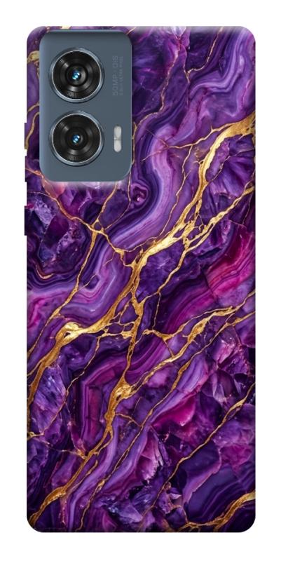 Чехол itsPrint Purple gold для Motorola Edge 50 Fusion, мрамор, купить оптом с доставкой