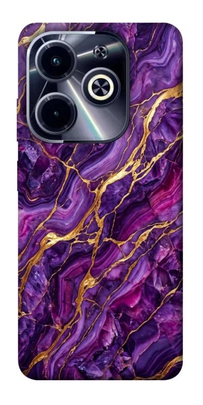 Чехол itsPrint Purple gold для Infinix Hot 40i, мрамор, купить оптом с доставкой