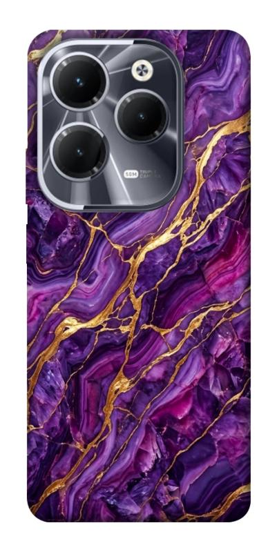 Чехол itsPrint Purple gold для Infinix Hot 40, мрамор, купить оптом с доставкой