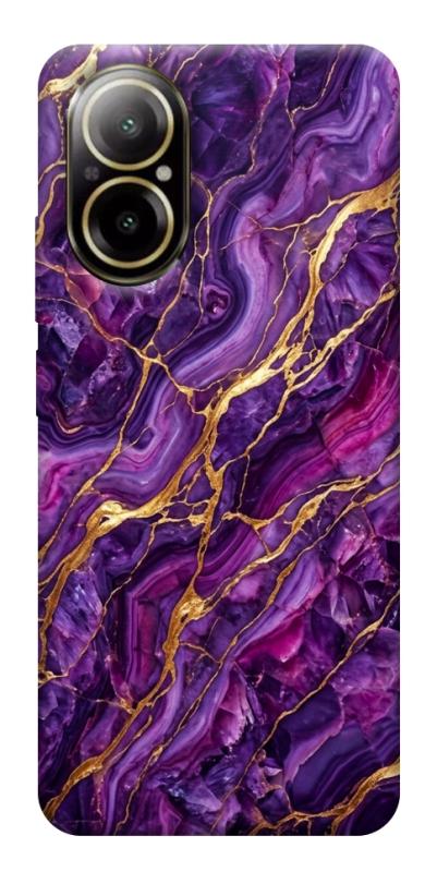 Чехол itsPrint Purple gold для Realme C67 4G, мрамор, купить оптом с доставкой