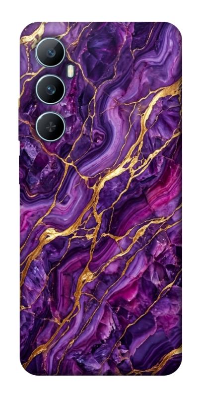 Чехол itsPrint Purple gold для Realme C65 4G, мрамор, купить оптом с доставкой
