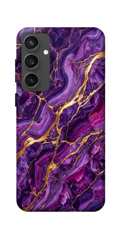 Чехол itsPrint Purple gold для Samsung Galaxy S24 FE, мрамор, купить оптом с доставкой