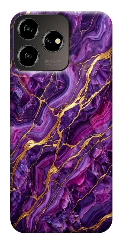 Чехол itsPrint Purple gold для ZTE Blade V50 Desing 4G, мрамор, купить оптом с доставкой