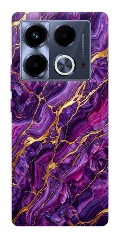 Чехол itsPrint Purple gold для Infinix Note 40 4G, мрамор, купить оптом с доставкой