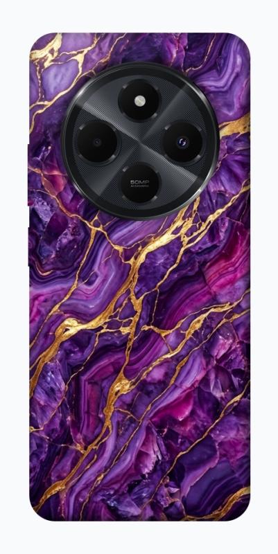 Чехол itsPrint Purple gold для Xiaomi Redmi 14C / Poco C75, мрамор, купить оптом с доставкой