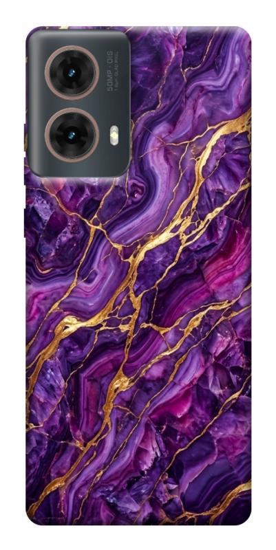 Чехол itsPrint Purple gold для Motorola Moto G85, мрамор, купить оптом с доставкой