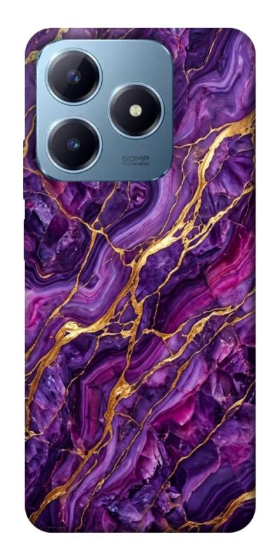 Чехол itsPrint Purple gold для Realme C63 4G, мрамор, купить оптом с доставкой