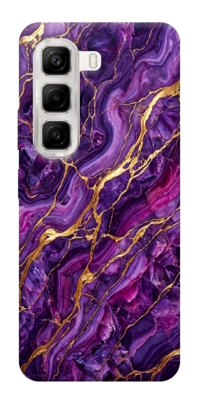 Чехол itsPrint Purple gold для Infinix Hot 50 4G, мрамор, купить оптом с доставкой