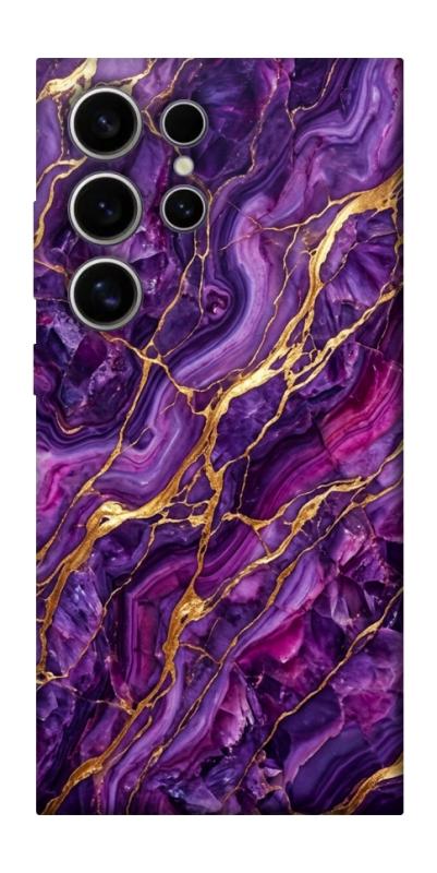 Чехол itsPrint Purple gold для Samsung Galaxy S25 Ultra, мрамор, купить оптом с доставкой
