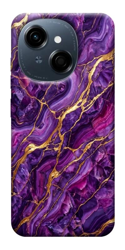 Чехол itsPrint Purple gold для TECNO Spark Go 1, мрамор, купить оптом с доставкой