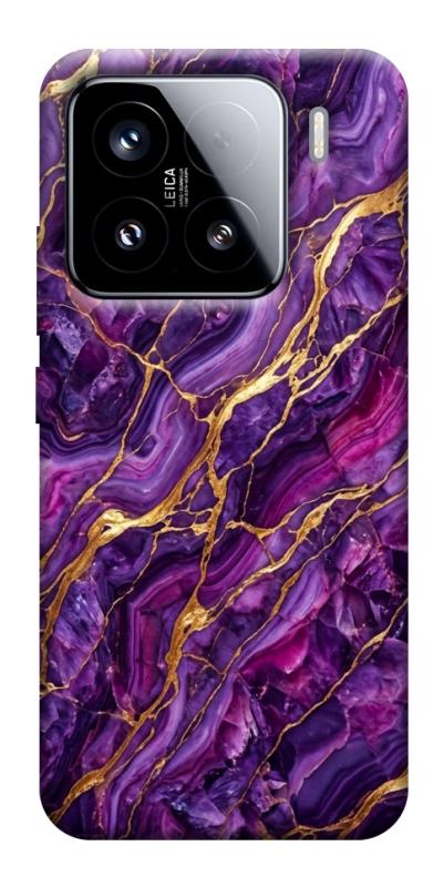 Чехол itsPrint Purple gold для Xiaomi 15, мрамор, купить оптом с доставкой
